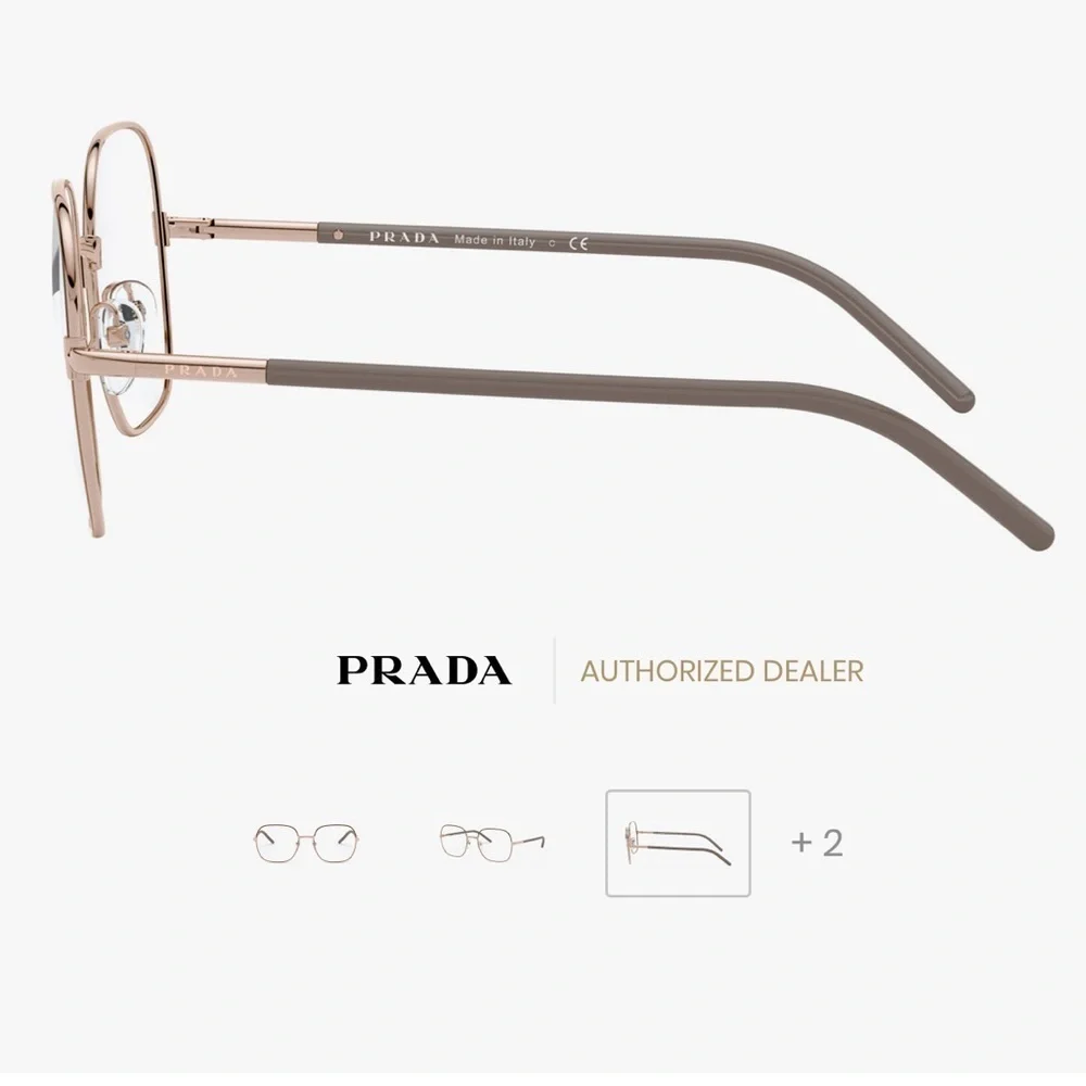 NEW Prada PR 56WV 02H1O1 54 Brown/Beige Eyeglasses PRESCRIPTION